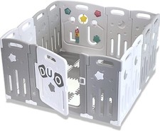 Venture All Stars Duo Lite Baby Playpen Includes Fitted Mats