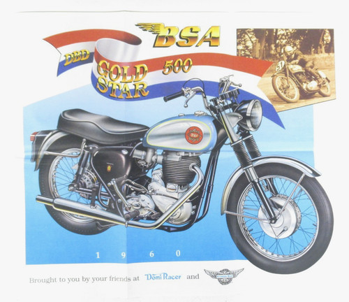 1960 bsa gold star 500 - gold, vintage