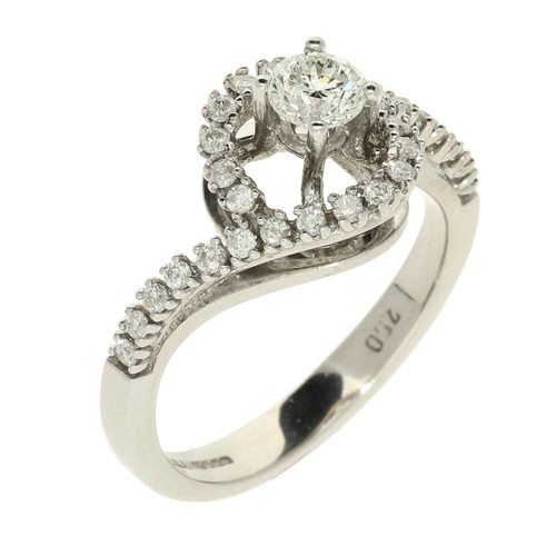 Ladies 18ct white gold diamond - ladies,