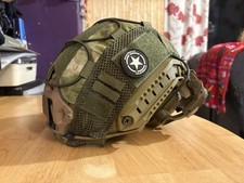 Tactical Helmet With Ear Defenders/sound Amplifiers Airsoft