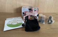 Mustek Kids Pink Digital Photo Video Camera DV130S Inc Manual CD & Cables & Bag