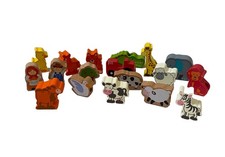 Wooden Animal Pieces Safari