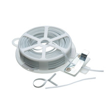 50m White Twist Tie Wire Roll