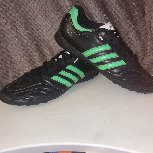 Mens black leather green - leather,