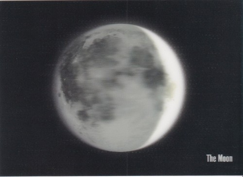 Postcard type the moon - "the, moon"