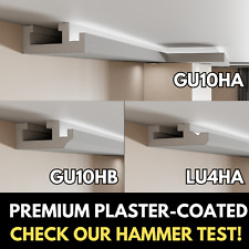 COVING GU10 DOWNLIGHT AND LED EPS PLASTER COATED Ceiling Wall *PREMIUM* Cornice 