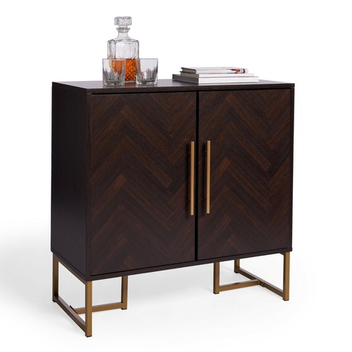 Dark wood sideboard parquet - wood,