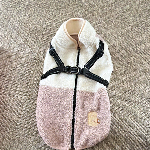 Dog fleece coat jacket - fleece, with