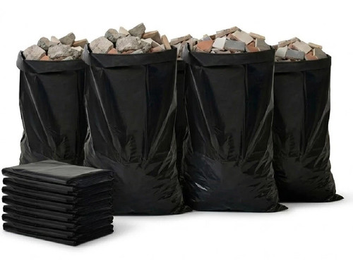 Black heavy duty rubble sacks - duty,