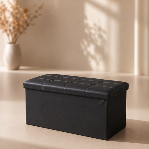Ottoman storage leather - storage, box