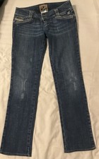 Diesel Straight Leg Low Rise Jeans W28 inside leg 29/30”