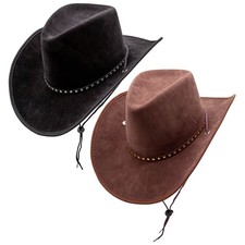 Adult Texan Cowboy Hat Fancy Dress Wild West Stag Hen Party Costume Prop New