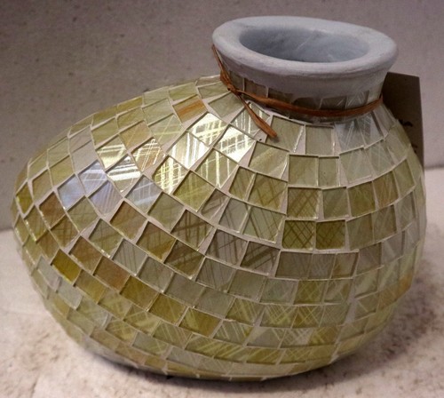 Terracotta and glass mosaic - glass,