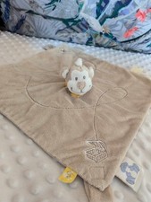 Rare Noukie's Bill & Bono baby comforter monkey brown beige yellow