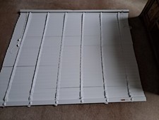 White 50mm Wooden Venetian Blind with tape, pelmet and fittings.