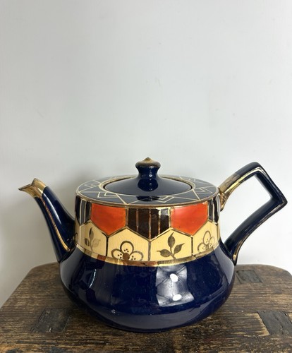 Antique english imari teapot - antique,