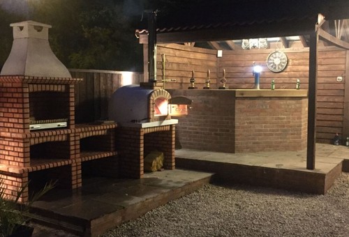 Outdoor kitchen brick 100cm