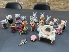 Sylvanian Families Bundle Figures, Furniture & Bikes
