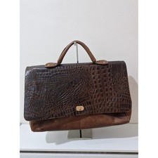 Vintage Italian Croc Embossed
