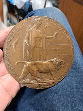 Ww1 death plaque penny - ww1,