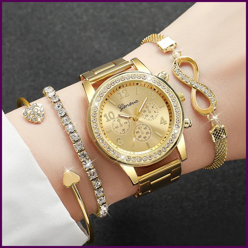 4pcs set fashion rhinestone - fashion,