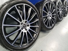 Genuine Mercedes E Class W213 20” AMG Line Turbine Alloy Wheels Tyres Night Edt