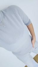 Gegrge 100% Pure Cashmere Rollneck Top Sweater Jumper Knit Size 14 XL 12 L Blue