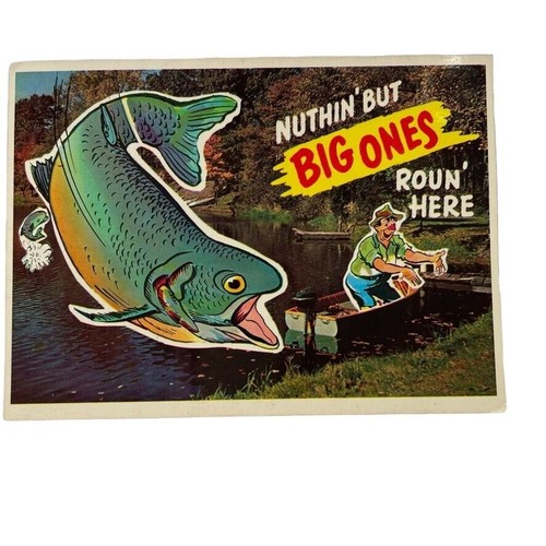 Vintage fishing exaggration - fishing,