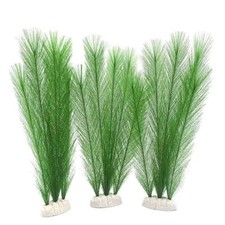 Aquarium Plastic Artificial Feather Grass Water Plants Fish Tank Landscape Decor