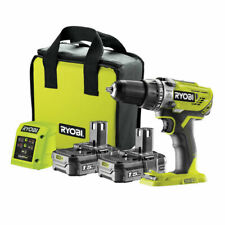 Ryobi R18PD3-215SK 18V One Cordless Percussion Drill with Batteries - Green