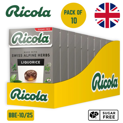 10x ricola liquorice swiss - ricola,