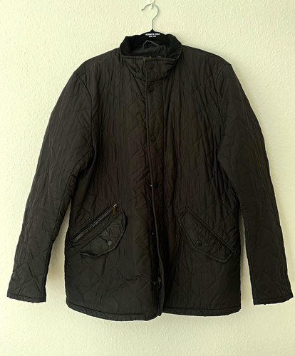 Barbour men black quilted - men's,