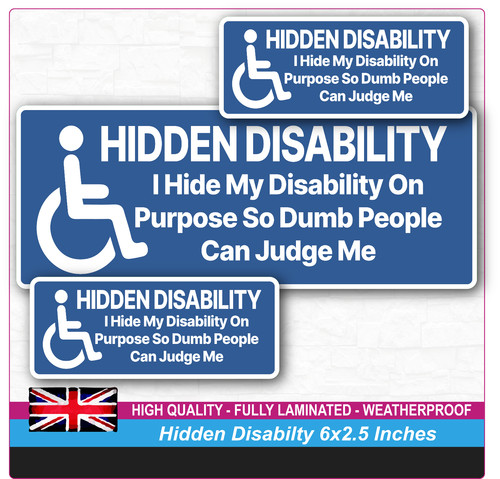 Hidden disability sticker - sticker, i