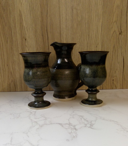 Ingleton pottery jug - ingleton, and