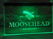 Moosehead Beer Logo LED Neon