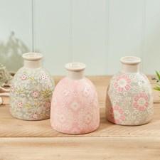 3 Vintage Stoneware Vases