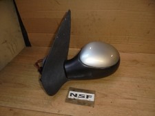 PEUGEOT 206 2002-2009 PASSENGER ELECTRIC DOOR MIRROR SILVER EYC ,BLACK PLUG TYPE