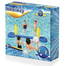 WATER INFLATABLE VOLLEYBALL FRAME SWIMMING POOL GAMES  FLOATING FOOTBALL GOAL