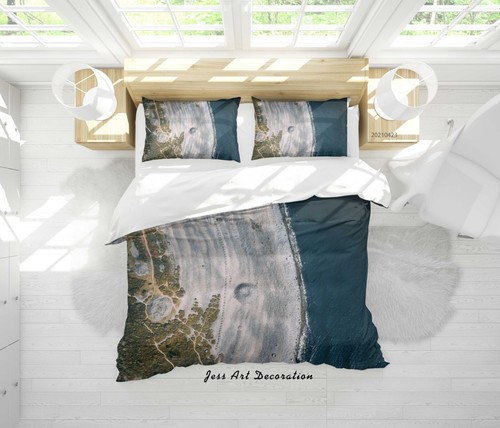 Seaside quilt cover - 3d, set