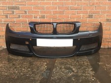 BMW E82 Coupe E88 Cab 1 Series Front Bumper Msport Sapphire Black 8045429 #108