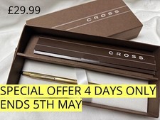 CROSS Stylo Billie Classic Century Ball Point Pen 10KT Rolled Gold 4502