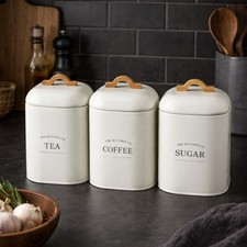 Tea Coffee Sugar Canister Set