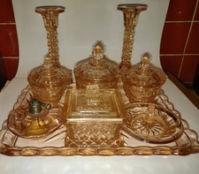 9 Piece Glass Dressing Table