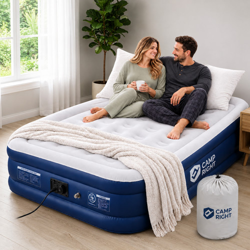 Double air bed - mattress, with