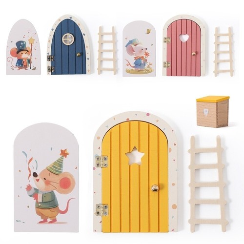 Fairy elf door wooden mini - elf,