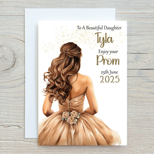 Personalised prom card school - personalised,
