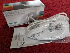 HomeLife ''Coral X-15'' 1200w Dry Iron - Non-Stick Soleplate - White E7051