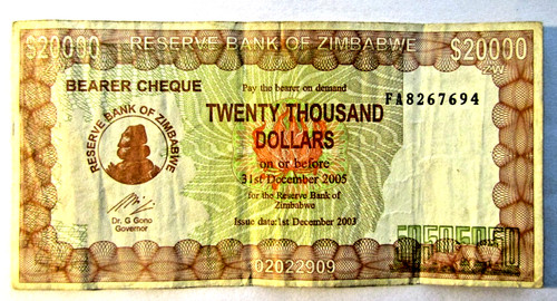 Banknote zimbabwe 20 - banknote,,