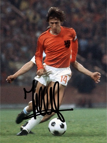 Johan cruyff signed 6x4 - johan, photo