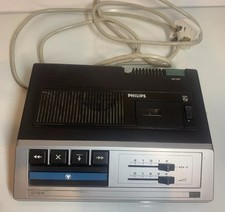 Vintage PHILIPS LFH 0186 Mini Cassette Transcription Machine